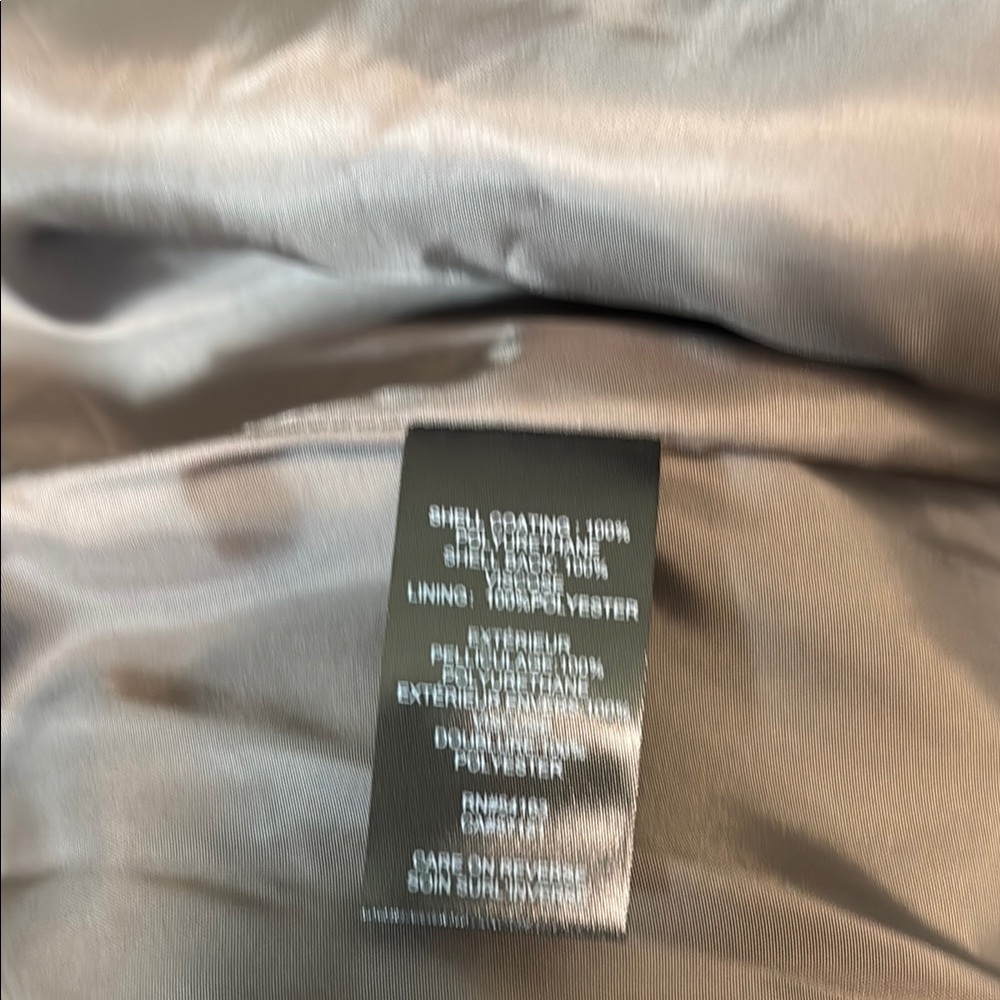 Kenneth Cole Gray/Brown Vegan Leather Jacket - Picture 4 of 5